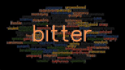 Bitter Synonyms And Related Words What Is Another Word For Bitter