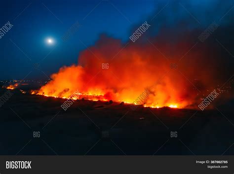 Forest Fire Aerial Image And Photo Free Trial Bigstock