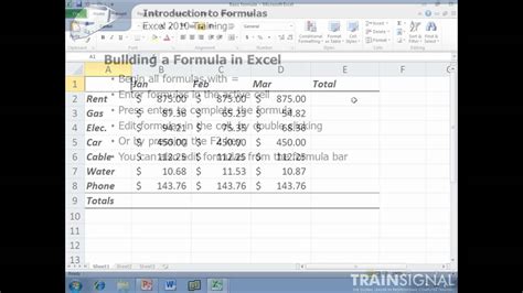 Excel Math And Formula Basics Youtube