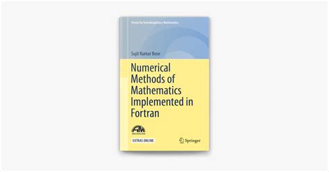 ‎numerical Methods Of Mathematics Implemented In Fortran On Apple Books