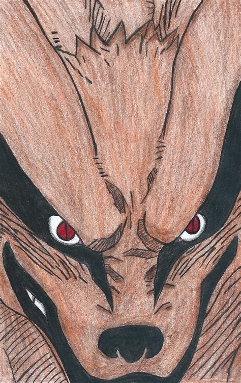 Kurama Sketch 2 Colored Pencil By Shadow Chan15 On Deviantart