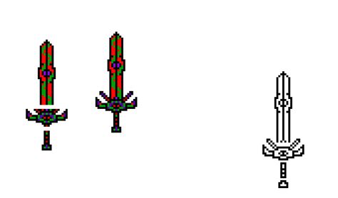 Terraria Sword Design Pixel Art Maker