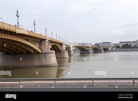 Margaret Bridge Margit Hid Over The Danube River In Budapest Hungary