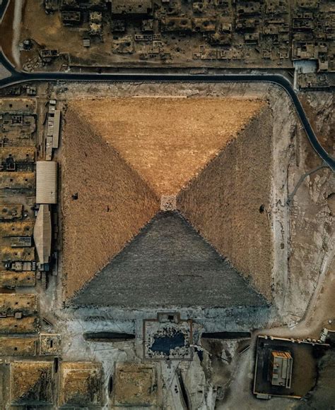 The Great Pyramid Of Giza Seen From Above Photo By Ladanivskyy
