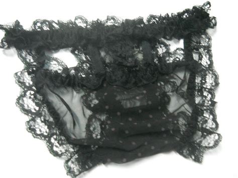 Fashion Care 2u U162 4 Sexy Black Ruffle Sheer Lace Trim Women Dot