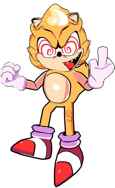 Fnf Fleetway Super Sonic Render By Kingangrydrake On Deviantart