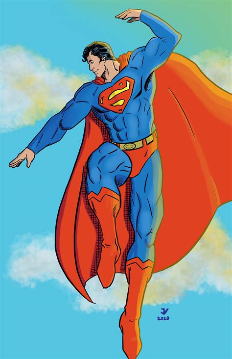 Artwork Superman Illustration I Just Finished Hope You Guys Like It