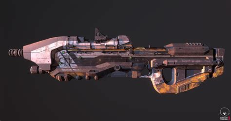 Artstation 3d Halo Assault Rifle