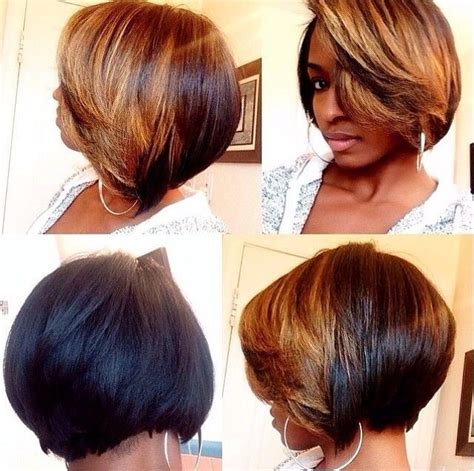 Trendy Bob Hairstyles For African American Women
