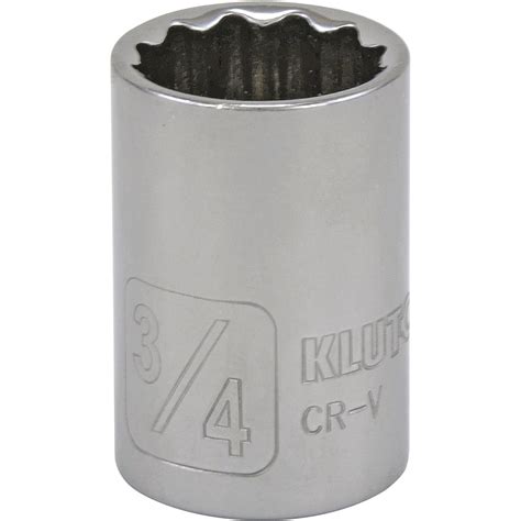 Klutch Socket — Sae 12in Drive 12 Pt 13 Assorted Sizes Northern Tool