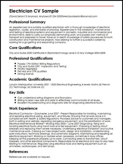 electrician resume sample mt home arts