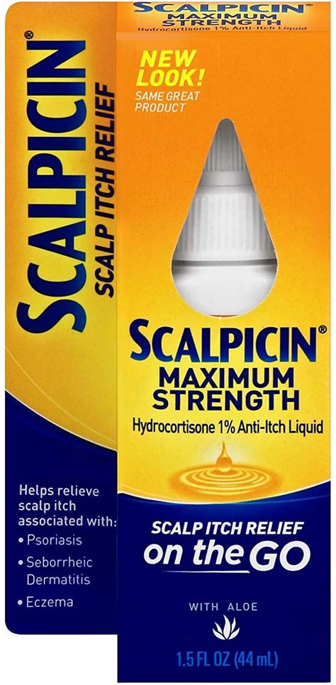 Scalpicin Maximum Strength Scalp Itch Liquid Treatment For Relief From