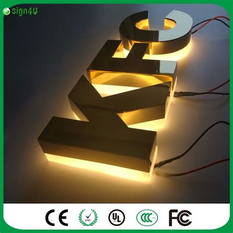 Personalize Metal Letters Shell Led Light Up Letters Signboard