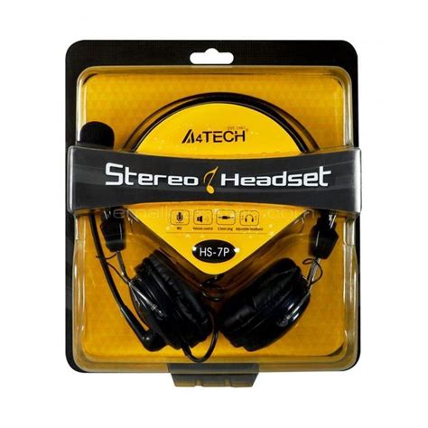 A4Tech Comfortfit Stereo Headset Hs 7P Black Shopee Philippines