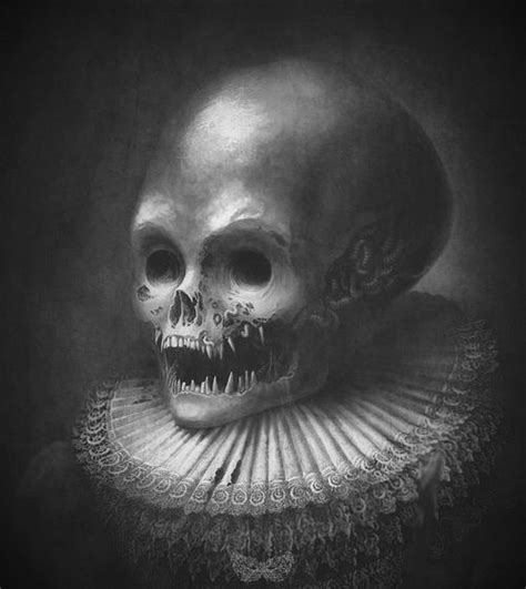 Pin By Zac Hendrickson On Scary Art Skull Art Creepy Art