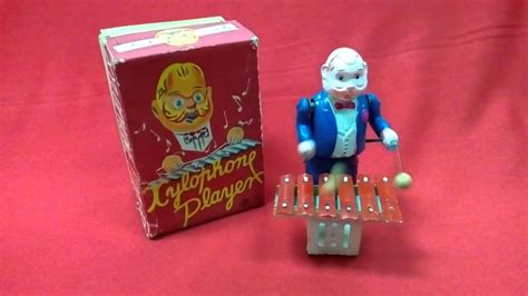 Xylophone Player Wind Up Tin Toy Japan Youtube
