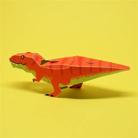 Dinosaur Paper Toys On Scad Portfolios