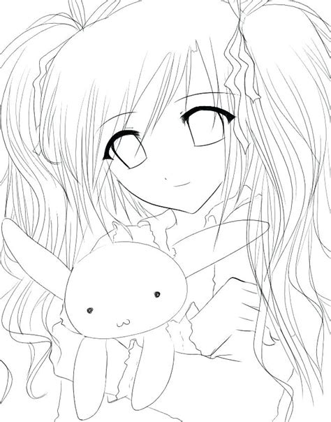 Cute Anime Cat Coloring Pages Cat Girl Coloring Page Free Printable