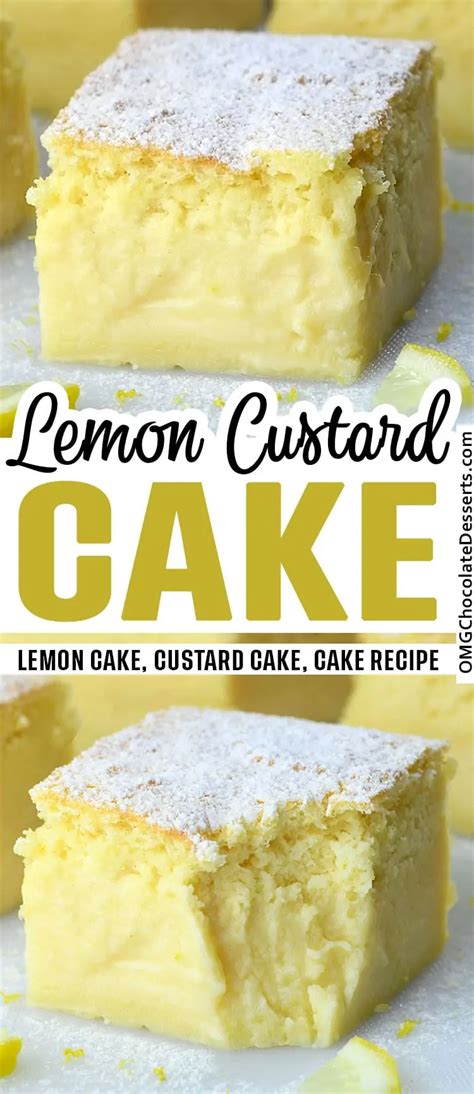 Vanilla Magic Custard Cake Custard Cake Recipes Easy Custard Recipe Custard Desserts Lemon