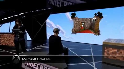 Hololens Demo Minecraft Xbox One E3 2015 Microsoft Hololens Youtube