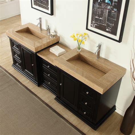 Collection by set visions ltd. Silkroad Exclusive 90" Double Sink Modern Bathroom Vanity ...