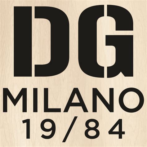 Dolce And Gabbana Milano 1984 Svg D And G Milano 1984 Png