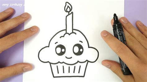 Maybe you would like to learn more about one of these? HOW TO DRAW A CUTE BIRTHDAY CUPCAKE | EASY Easy Birthday Drawing Ideas - Cards Template