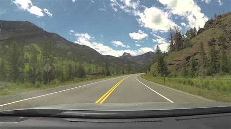 Drive Into Yellowstone National Park From Cody Time Lapse