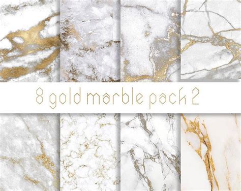 Gold Marble Digital Paper Gold Marble Paper Marble Paper Etsy Gold