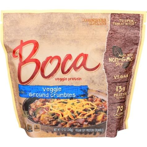 Boca Non Gmo Soy Vegan Original Veggie Crumbles 12 Oz From Sprouts