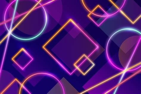 Free Vector Neon Abstract Background