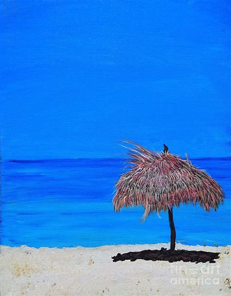 Tropical Beach Hut Painting By Tina Karen