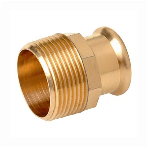 22mm X 12 Bsp M Press Copper Male Straight Adapter