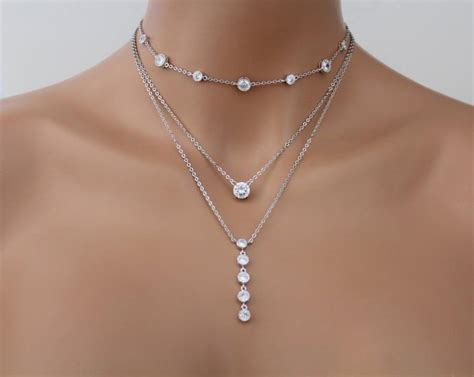 Layered Necklace Layered Choker Long And Layered Set Of Layering