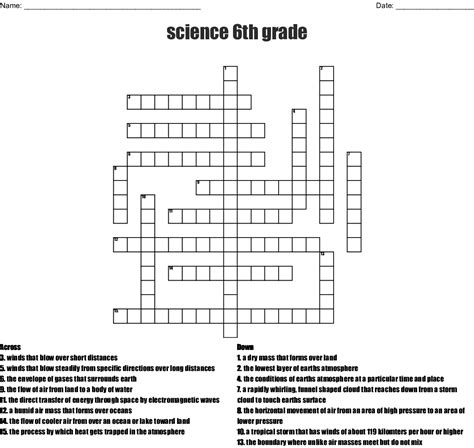 Grade 6 Crossword Puzzles Printable Printable Crossword Puzzles Online