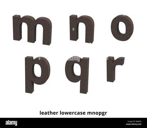 Font Leather Lowercase D Stock Photo Alamy