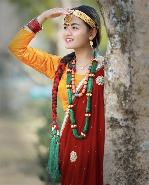 Pin By Sanjay Magar On Nepal Traditional Dress National Clothes Traditional Fashion