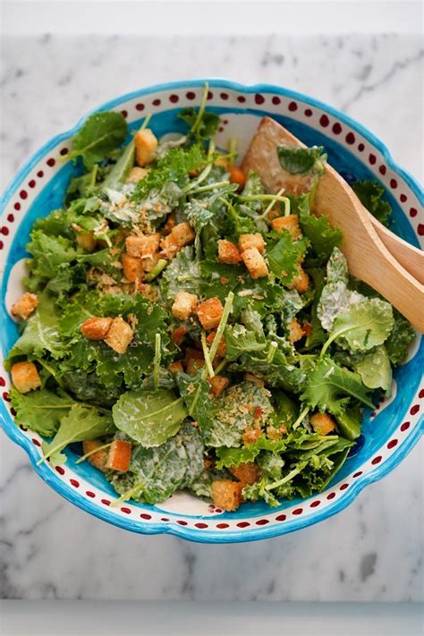 Giadas Kale Caesar Salad Giadzy Recipe Easy Mediterranean Diet
