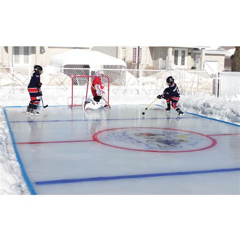 You will absolutely love your synthetic ice skating experience. The Personalized Backyard Ice Rink (Small) - Hammacher ...