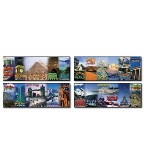 World Landmarks And Locales Topper Bulletin Board Set Grade 4 8