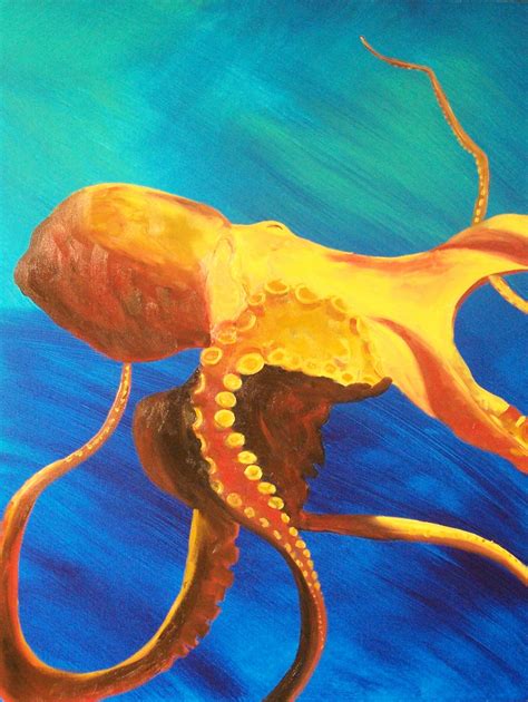 Octopus Painting Ocean Art And Paintings Beautiful Fine Art Ocean Paintings And Ocean