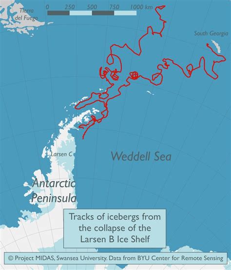 Maps Show Where Larsen C Iceberg Will Go Next