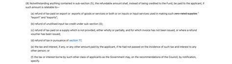 Section 54 Of Cgst Act Refund Of Tax Under Gst