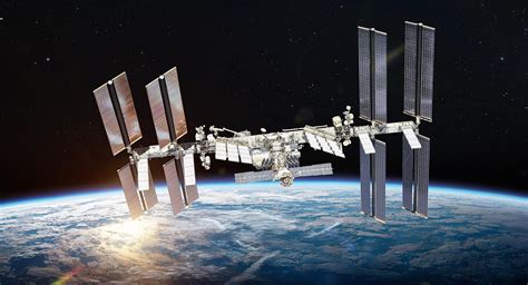 international space station in space