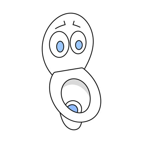 Toiletten Karikatur Illustration Bereit Zu Ihrem Design Gruß Karte