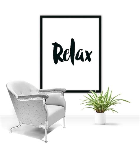 Wall Art Relax Printable Digital Download By Egoprints On Etsy