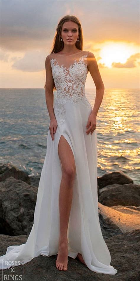 Beach Wedding Dresses Perfect For A Destination Wedding Beach