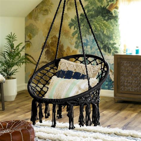It's always a hit at parties and guaranteed to produce roaring laughter and big smiles. Best Choice Products Handwoven Cotton Macrame Hammock Hanging Chair Swing for Indoor & Outdoor ...