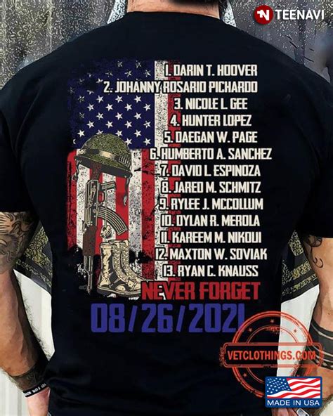 Names Of 13 Fallen Soldiers Never Forget 08 26 2021 American Flag Tiniven