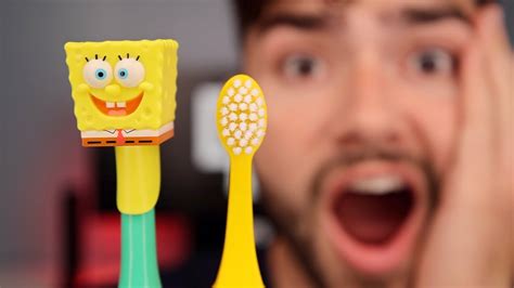 Spongebob Electric Vs Manual Toothbrush Youtube